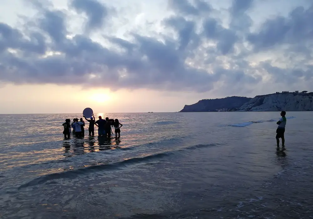 Behind the scene shot from a set portugal
